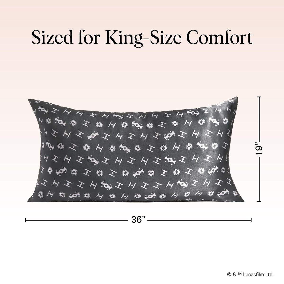 Kitsch satin pillowcase with zipper keeps pillow in place through the night