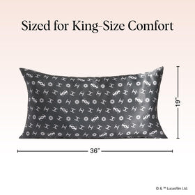 Kitsch satin pillowcase with zipper keeps pillow in place through the night