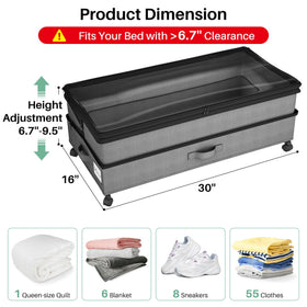 Kitstorack 360-degree wheels enable smooth movement across floors.