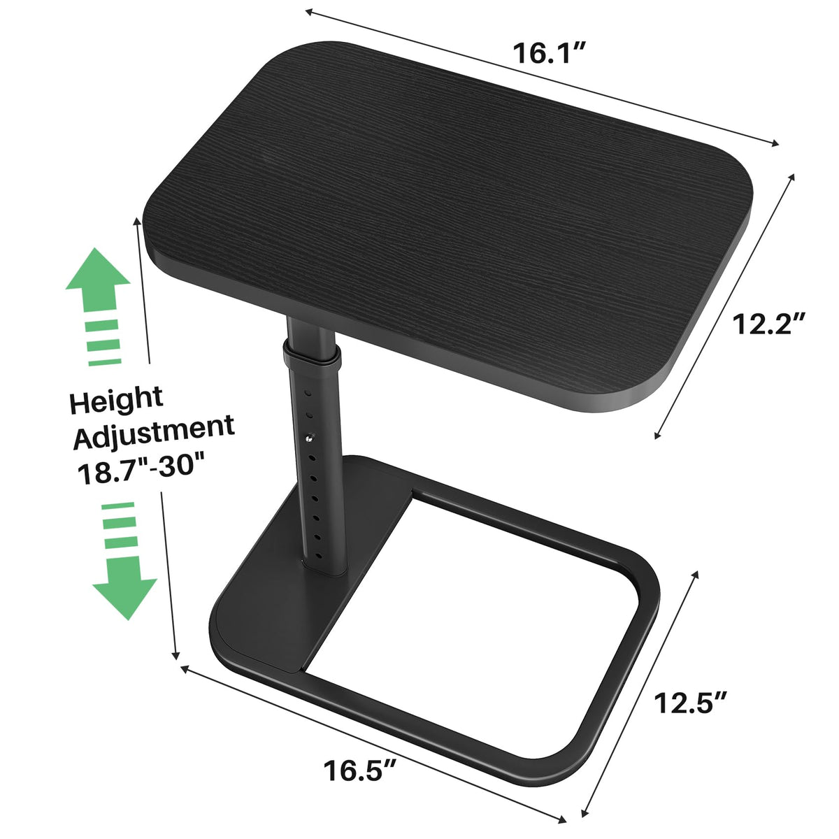 Kitstorack couch side table snack desk for easy reach while relaxing