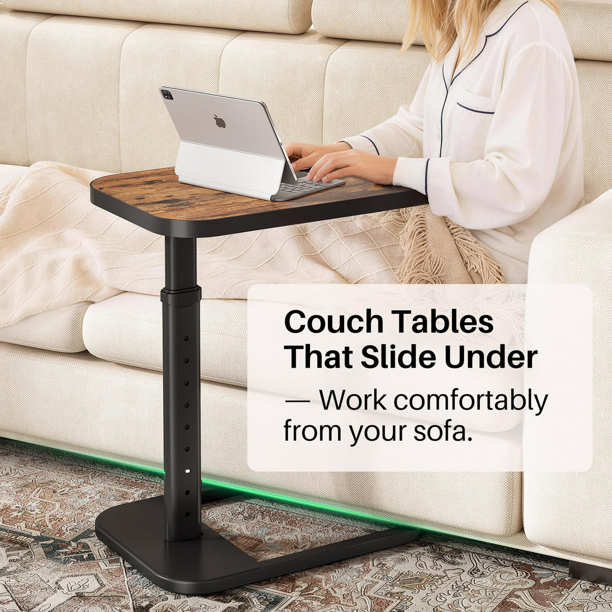 Kitstorack portable couch table doubles as a laptop stand for easy work