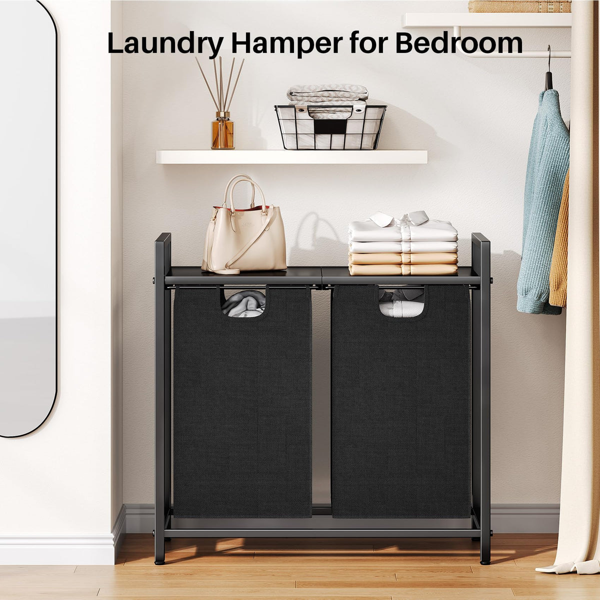 Kitstorack multipurpose laundry bin fits any room style