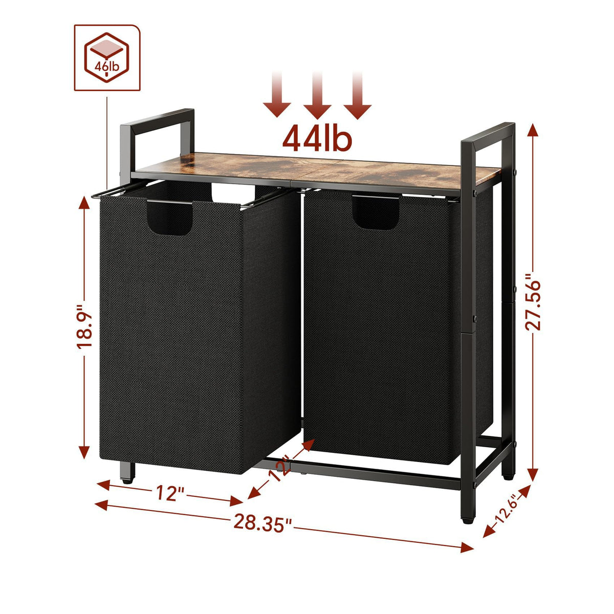 Kitstorack pull-out bags in use for easy sorting and transport.