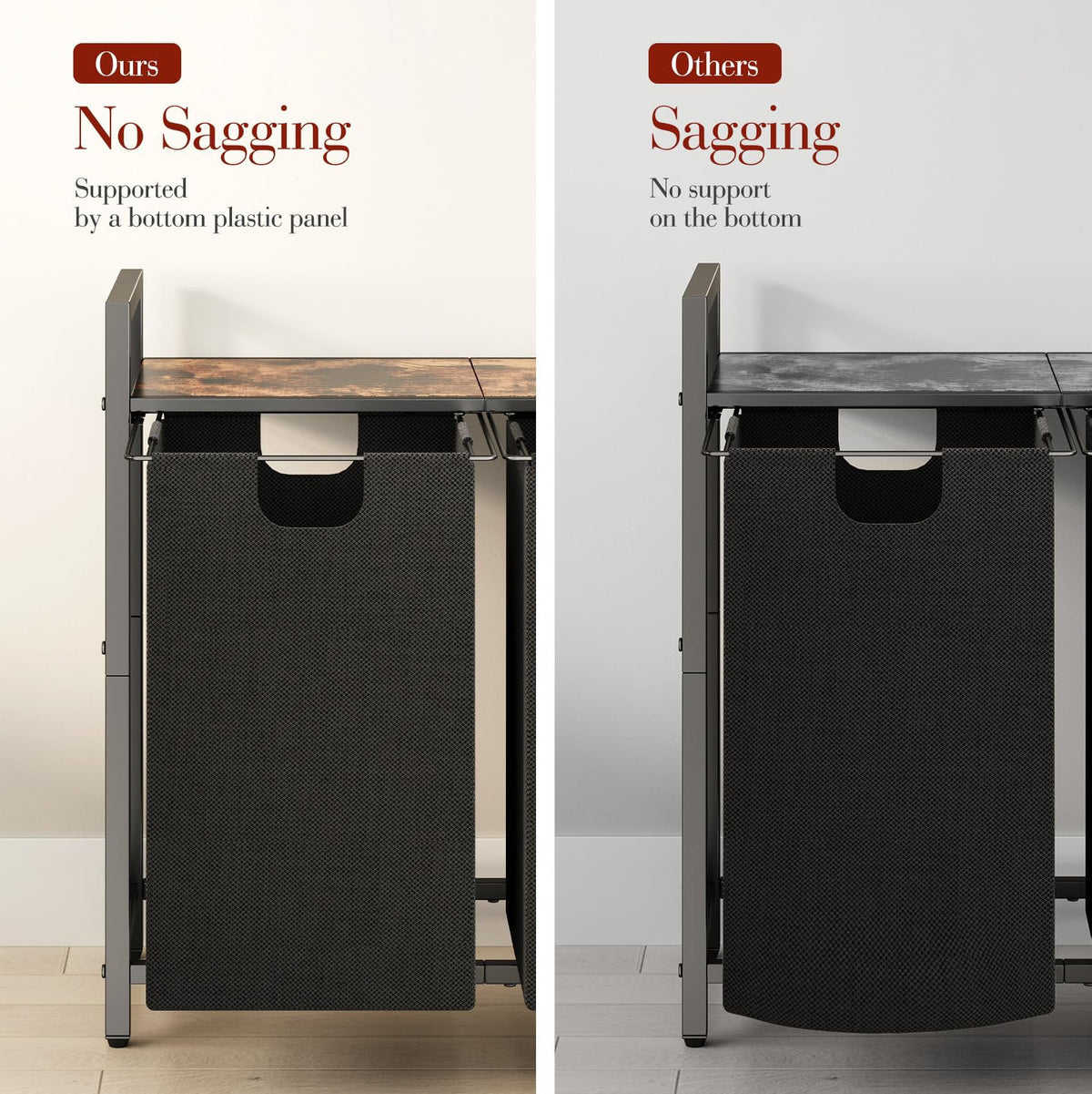 Kitstorack shelf keeps detergents and supplies within reach.