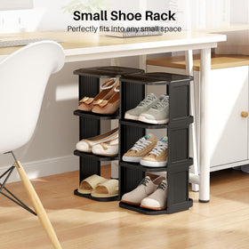 Kitstorack shoe rack at front door for organized entryway storage.