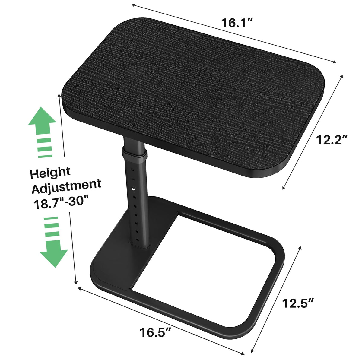 Kitstorack TV Tray Table black design complements modern living rooms