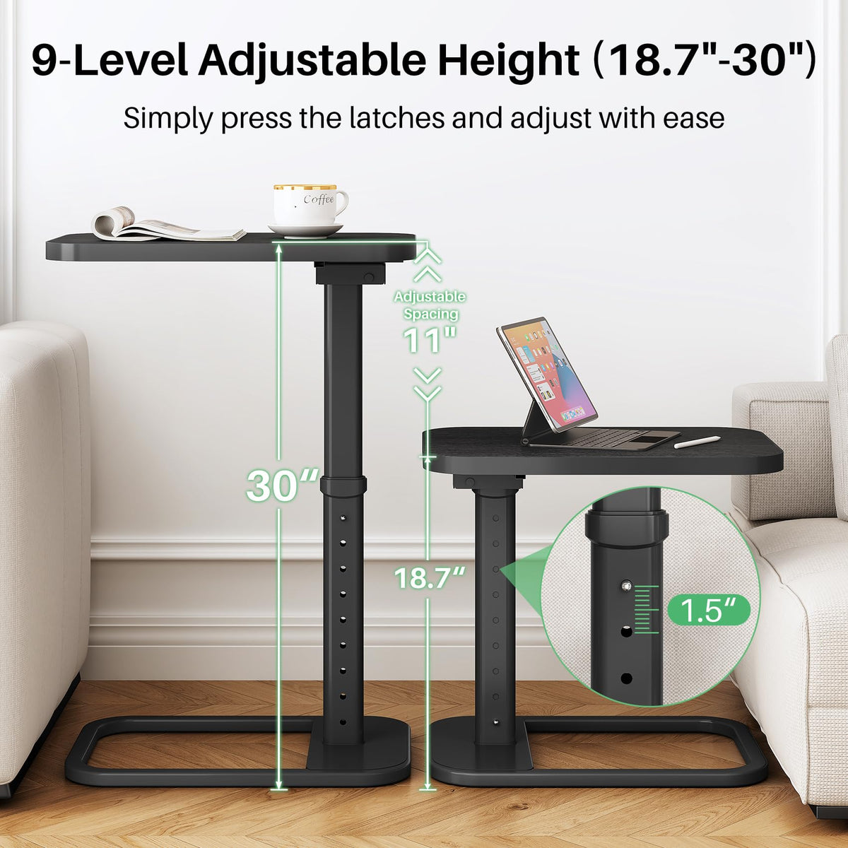 Kitstorack TV Tray Table sturdy base for reliable daily tasks