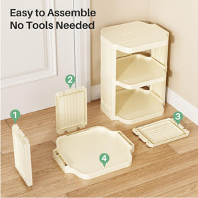 Kitstorack fits under beds and in small dorm rooms.