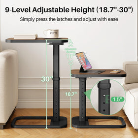 Kitstorack TV tray showing 90-degree flip for compact storage