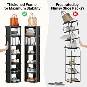 Kitstorack water-resistant plastic frame stays steady in humid spaces.