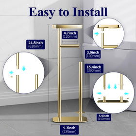 Anti-slip base with rubber pad for stable placement