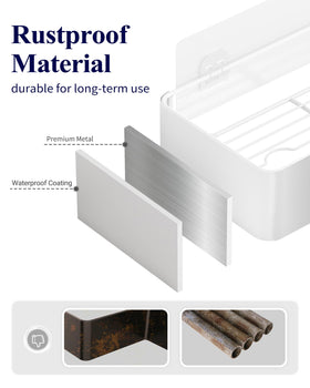 Kitsure drill-free installation on smooth wall shows simple, damage-free setup.