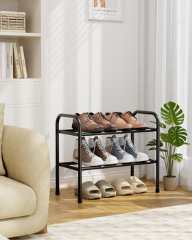 Kitsure extendable shoe rack fits entryway, closet, or bedroom organization.