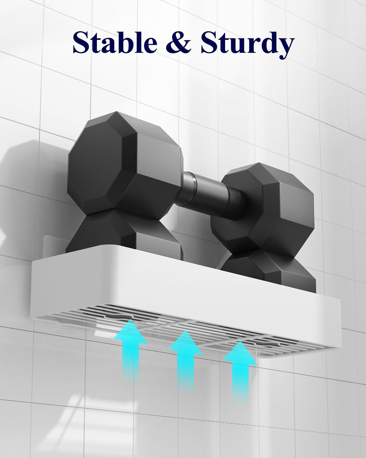 Kitsure hollow bottom drainage design drains water quickly after showers.