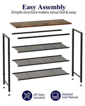 Kitsure shoe rack adjustable feet level on uneven floors for stable use.