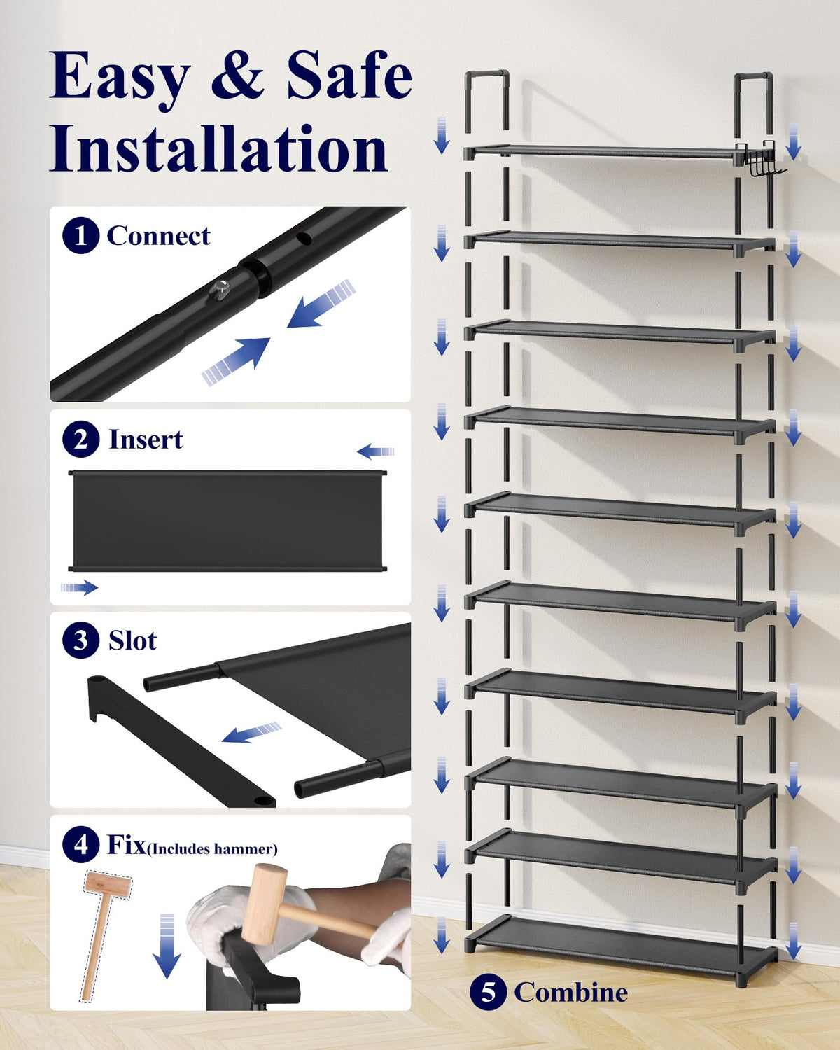 Kitsure tall corner fit showcases efficient use of corner space.
