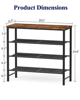 Kitsure shoe rack in entryway ready for everyday footwear at hand.