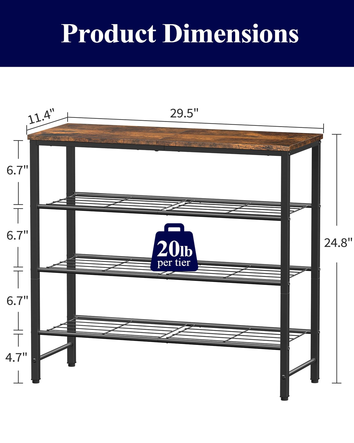 Kitsure adjustable leveling feet stabilizing the rack on uneven floors.