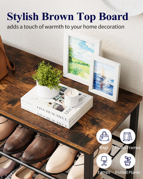 Kitsure four-pair-per-tier design keeps shoes organized near the door.