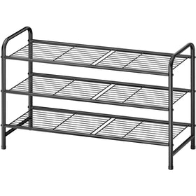 Kitsure shoe rack 3-tier assembly view showcasing spacious closet storage