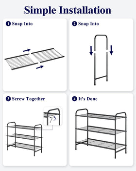 Kitsure shoe rack in garage closet combo illustrating multi-purpose storage