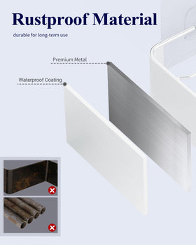 Kitsure adhesive tapes secure the organizer with strong hold