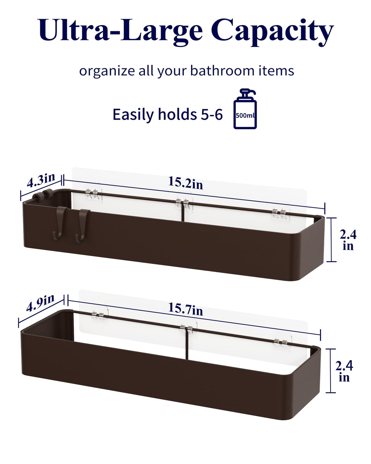 Kitsure drill-free installation protects walls with removable adhesive.