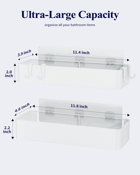 Kitsure rustproof metal shelves demonstrate sturdy bathroom storage