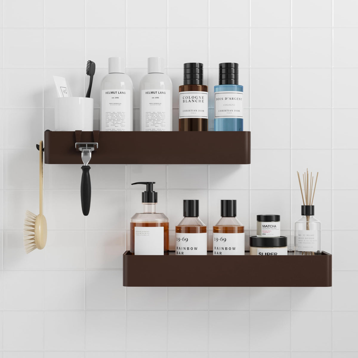 Kitsure shower caddy rustproof metal shelves keep bath organized.