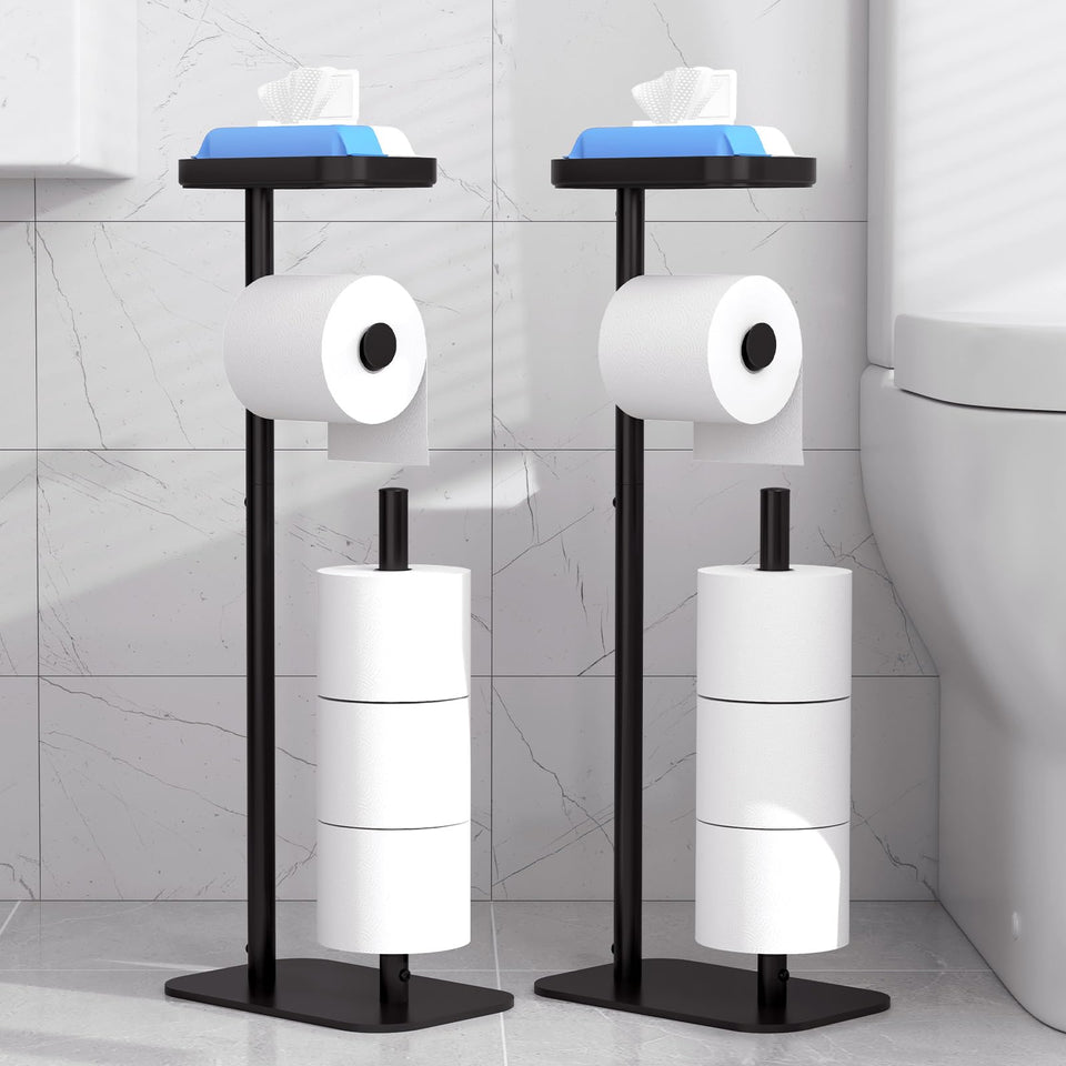 Kitsure free standing holder with four-roll capacity for backups.