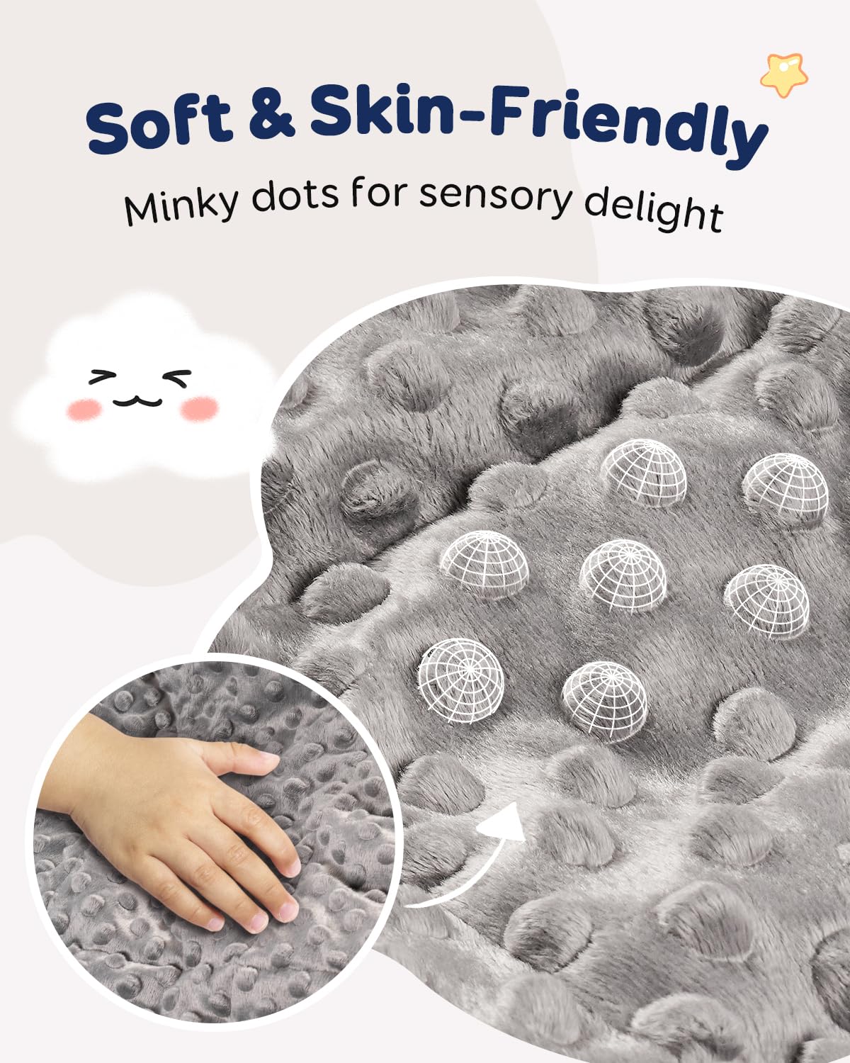 Kivik blanket shown in bed for easy home use