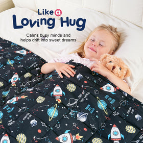 Kivik weighted beads visible; evenly distributed for a calming feel.