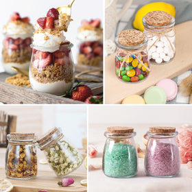 KIVIVO candy jars for sweets, tea, or spice storage