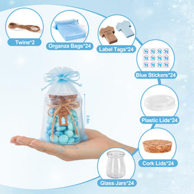 KIVIVO mini mason jar with stickers ideal for personalized gifts