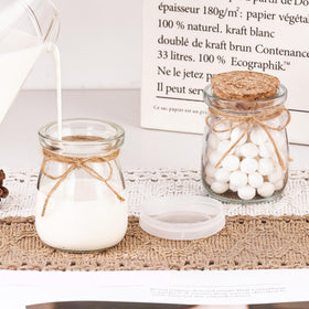 KIVIVO jars with plastic lids suitable for honey, jam, or bath treats
