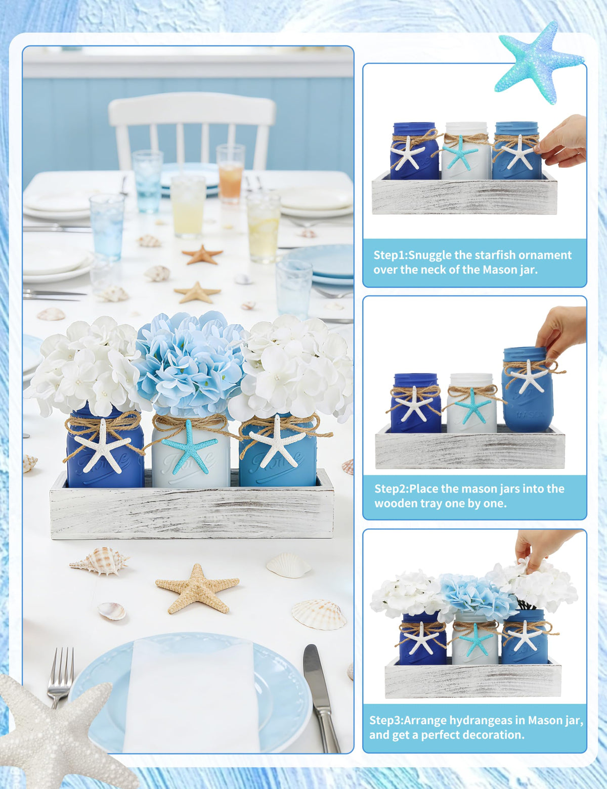 KIVIVO sarfish decor adding seaside charm to shelves