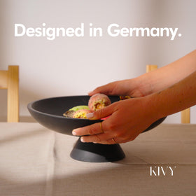 KIVY concrete fruit bowl empty display ready for seasonal fruit and decor.