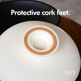 KIVY concrete fruit bowl pedestal-base for elevated fruit presentation and decor.