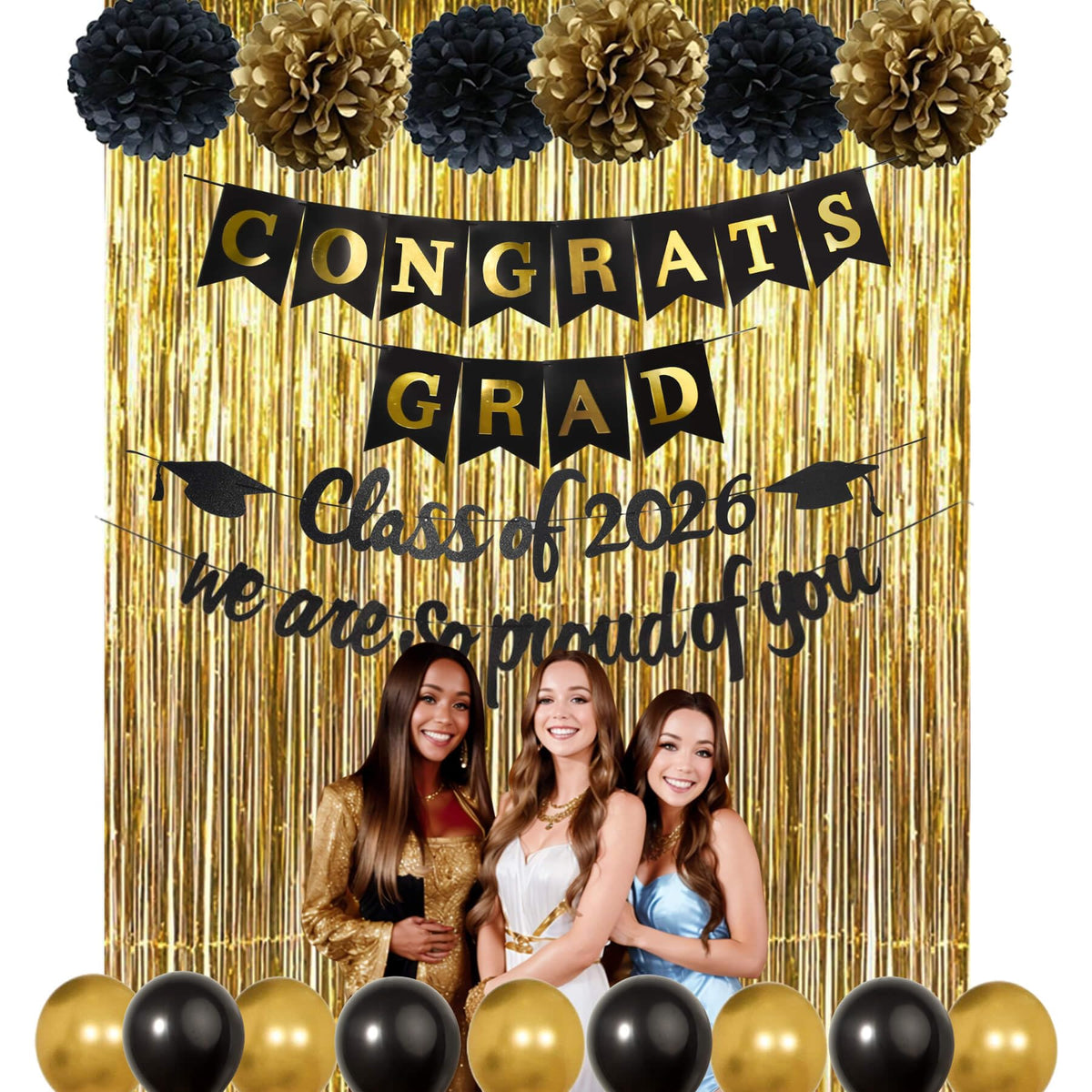 Kiwayo graduation balloons 20-pack add festive color to celebrations and photos