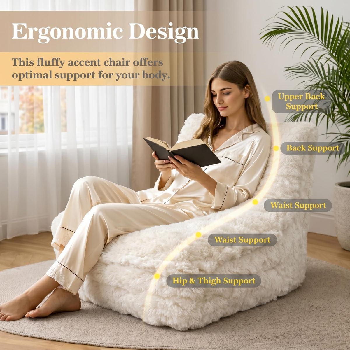 KKdema fireside lazy sofa shape for cozy reading, gaming, and unwinding at home.