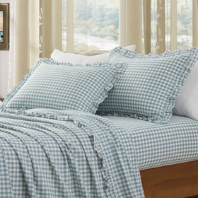 KKJIAF retro ruffle edge detail on pillow case for stylish bedroom decor