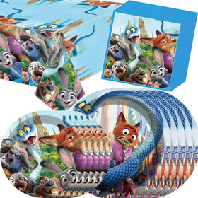 KKOND Zootopia2 dining-scene showcases coordinated tableware and easy post-party disposal