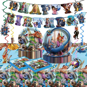 KKOND Zootopia 2 hanging swirls decorate the party space with festive motion.