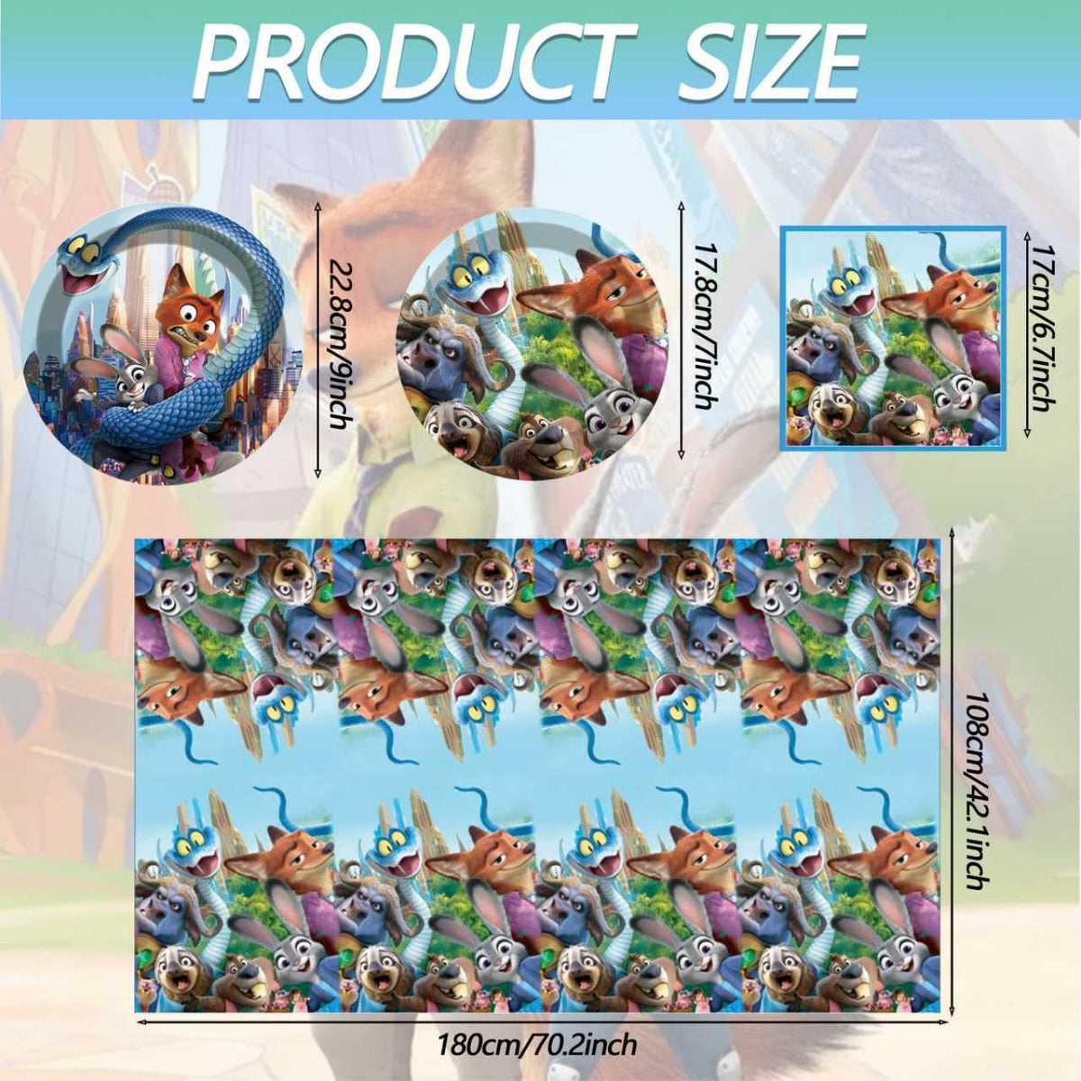 KKOND Zootopia2 napkins provide soft, absorbent party wipes for mess-free parties