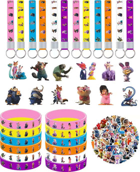 KKOND Zootopia2 bracelets in bright silicone, kid-friendly party favors