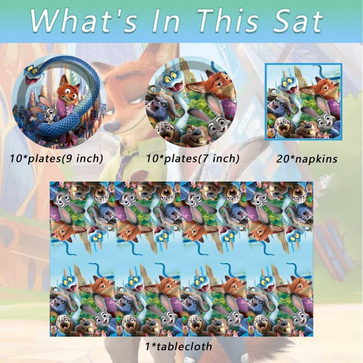 KKOND Zootopia2 tablecloth shows off a bold theme while protecting surfaces