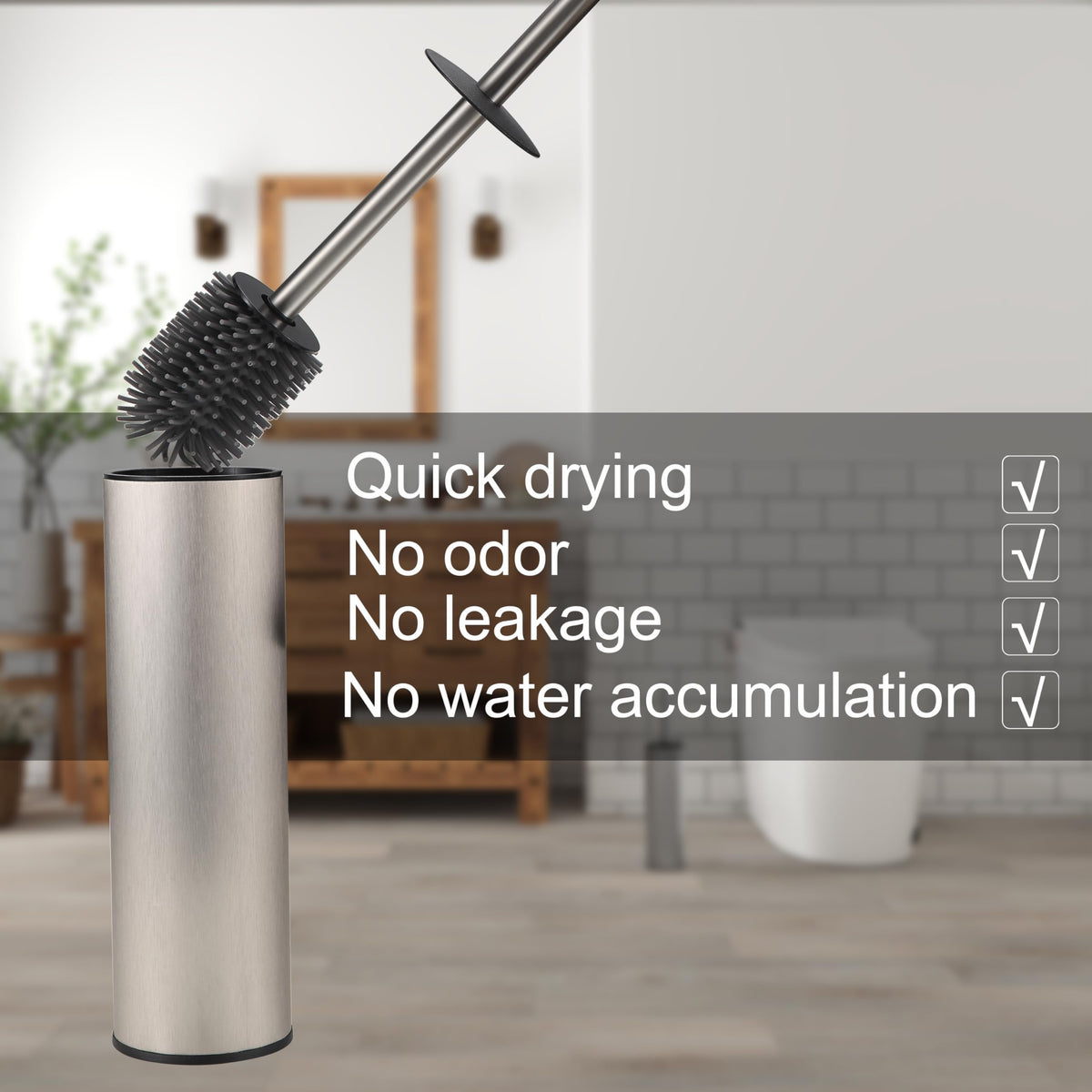 KLDKLD anti-splash lid protects hands during scrubbing.
