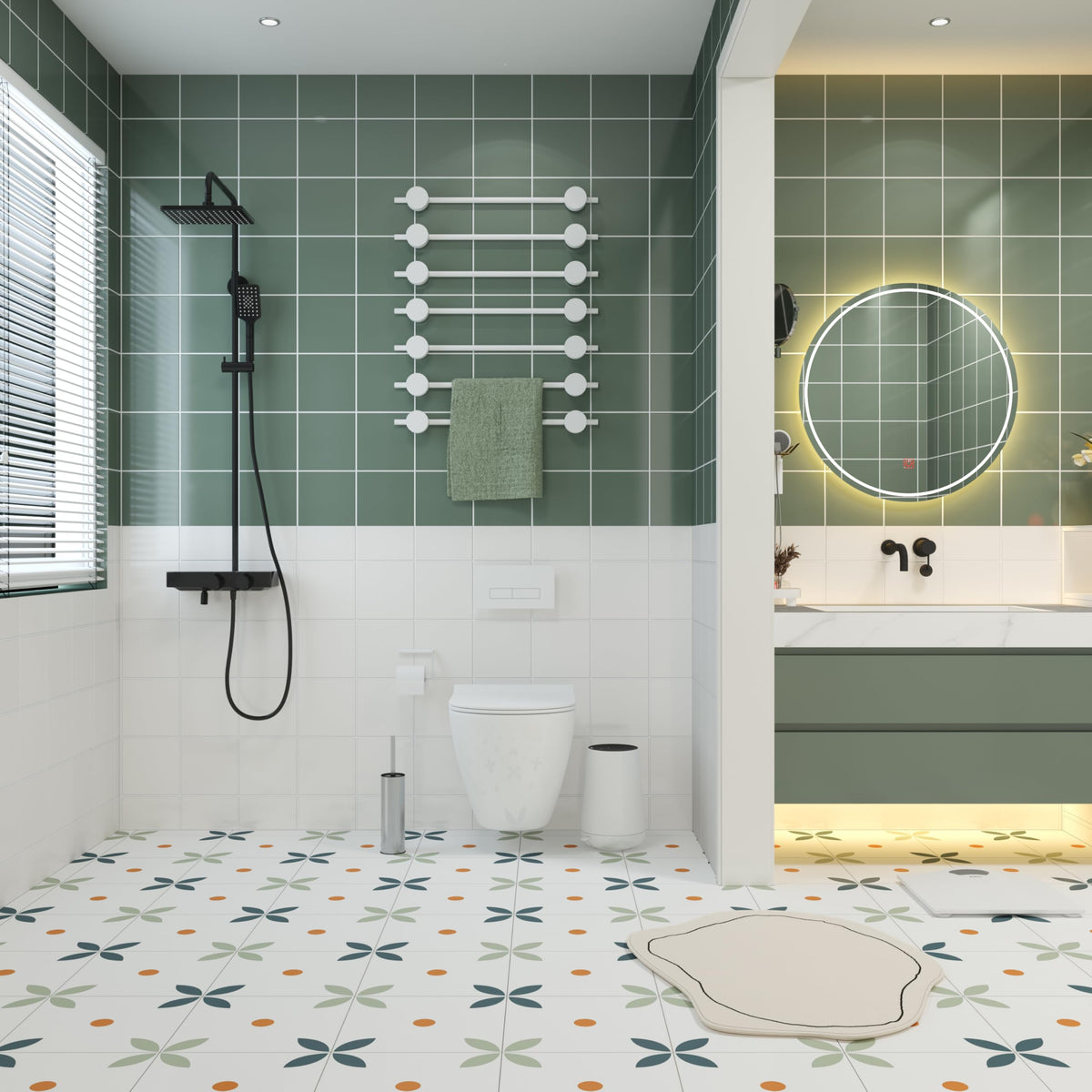 KLDKLD ergonomic long-handle reduces bending for easier cleaning.