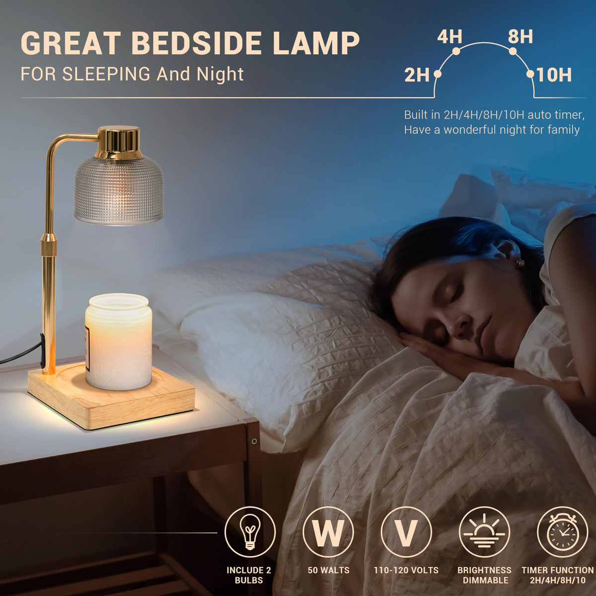 KLL Candle Warmer Lamp 24-hour cycle for daily use