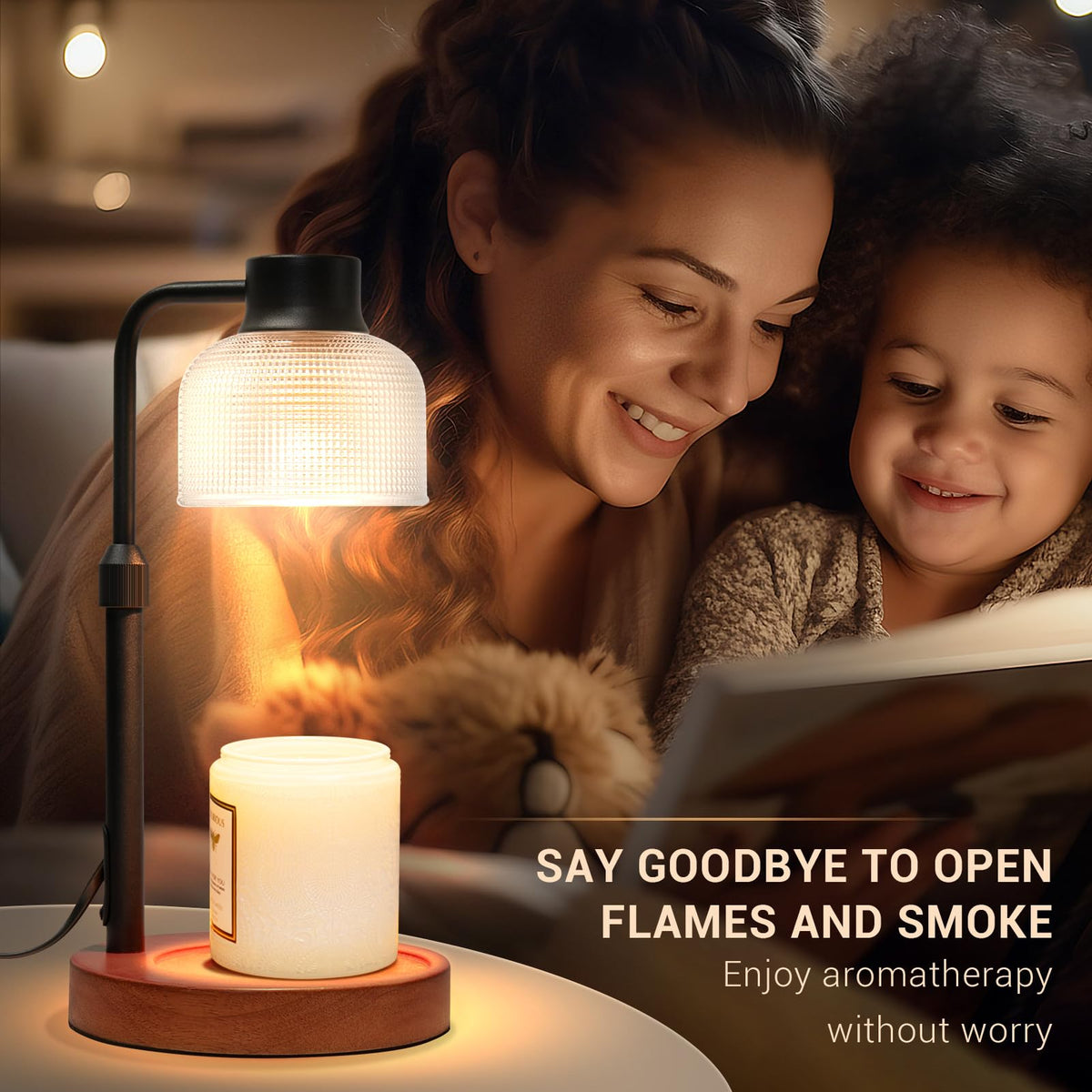 KLL Candle Warmer Lamp adjustable height accommodates different jar sizes